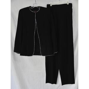 Gianni Versace Genny Way Haute Couture Stunning Evening Pant Suit Size 8